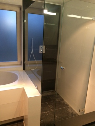 Douchewand aangelegd door Gruko BV